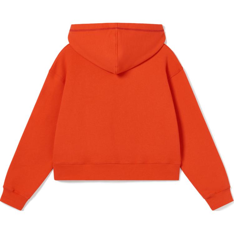 Lookbook (Women) Lacoste Cropped Hoodie with Animal Logo Design SF1650