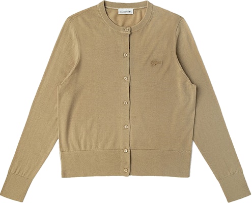 (W) LACOSTE FW22 Kardigan Coklat Bulu Lengan Panjang Rajutan. AF1020-02S Order (W) LACOSTE FW22 Kardigan Coklat Bulu Lengan Panjang Rajutan. AF1020-02S