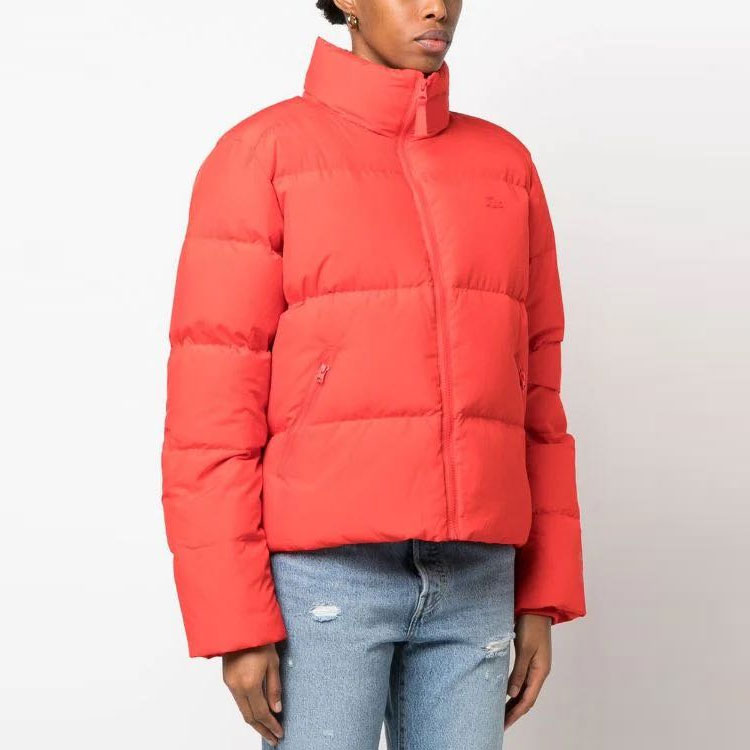 (Women) LACOSTE FW22  Carrot Orange Logo Puffer Jacket with Stand Collar. BF0014-F8M 圖 5