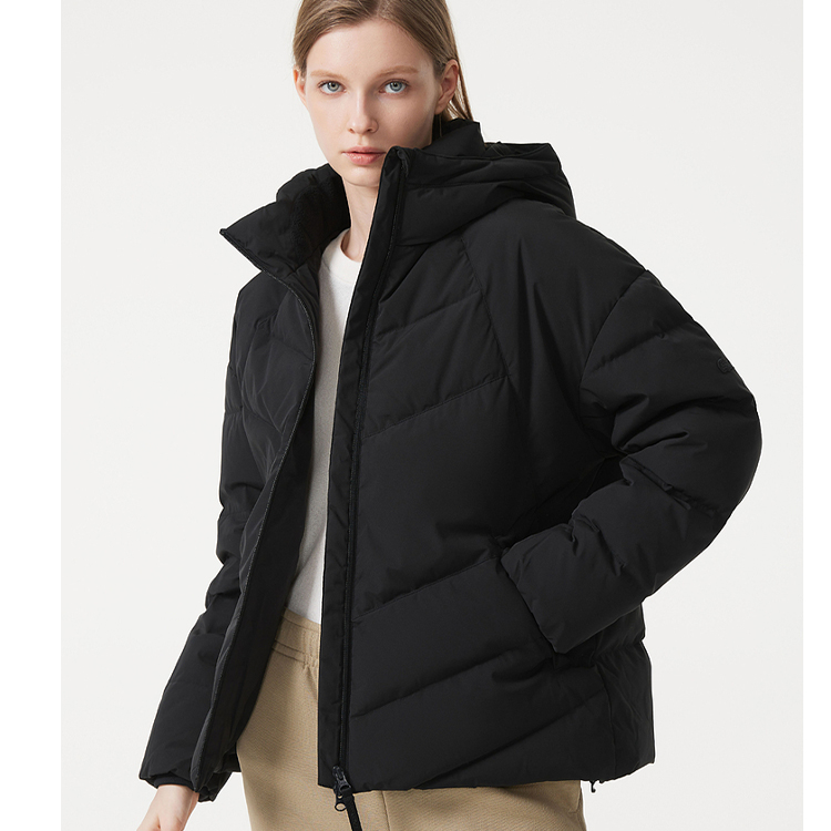 (Women) LACOSTE FW23  Black Solid Color Hooded Jacket BF8544-031 圖 3