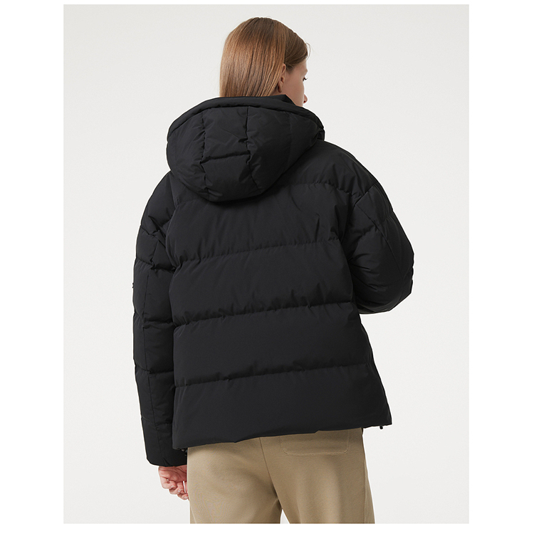 (Women) LACOSTE FW23  Black Solid Color Hooded Jacket BF8544-031 圖 4