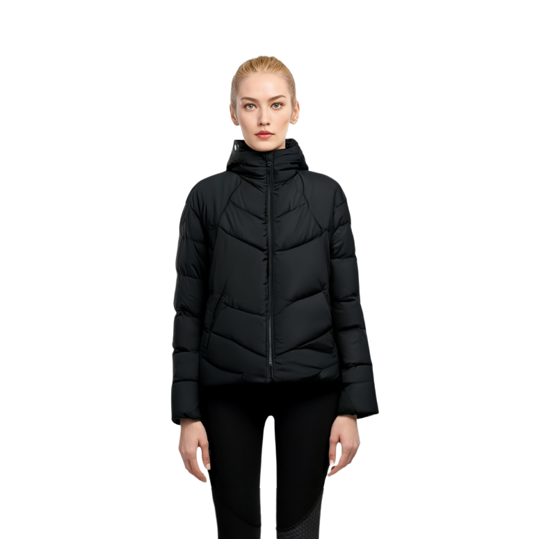 (Women) LACOSTE FW23  Black Solid Color Hooded Jacket BF8544-031 圖 6