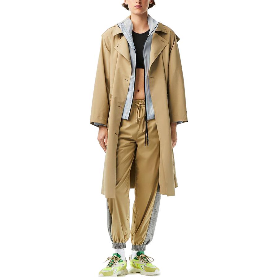 (Women) LACOSTE FW23  Fashion Casual Hooded Windbreaker Coffee Brown. BF0062-CB8 圖 3