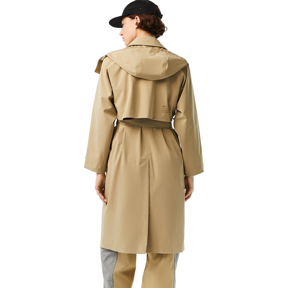 (Women) LACOSTE FW23  Fashion Casual Hooded Windbreaker Coffee Brown. BF0062-CB8 圖 4