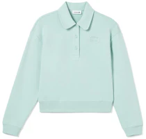 (Women) Lacoste FW23 Letter Print Polo Collar Long Sleeve Sweatshirt SF3469-LGF (Women) Lacoste FW23 Letter Print Polo Collar Long Sleeve Sweatshirt SF3469-LGF