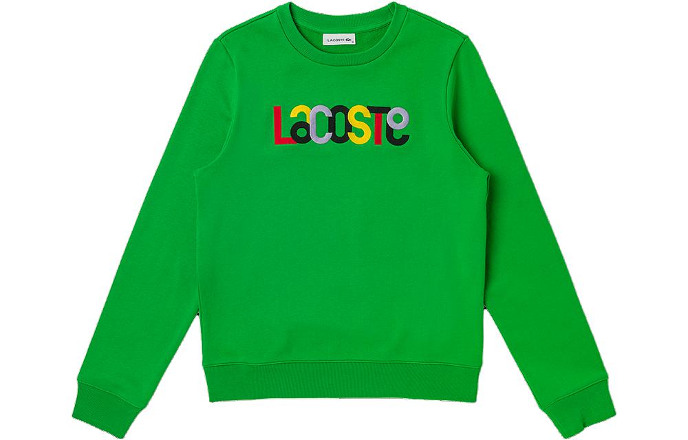 (Women) Lacoste Green Crewneck Sweatshirt Long Sleeve SF7070-LUU