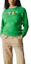 Lookbook (Women) Lacoste Green Crewneck Sweatshirt Long Sleeve SF7070-LUU