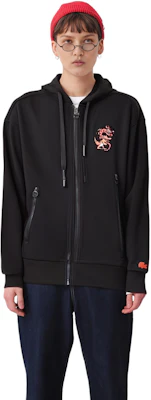 (Women) Lacoste Lunar New Year Cartoon Hoodie Black SF3941-031 Purchase (Women) Lacoste Lunar New Year Cartoon Hoodie Black SF3941-031