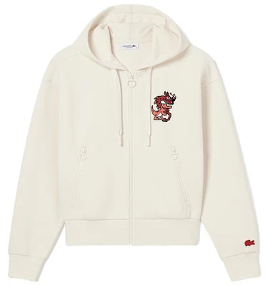 (W) Lacoste農曆新年卡通連帽衫奶油白 SF3941-XFJ Order (W) Lacoste農曆新年卡通連帽衫奶油白 SF3941-XFJ