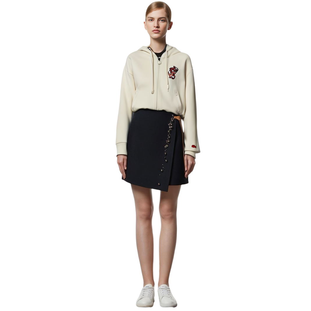 Purchase (W) Lacoste農曆新年卡通連帽衫奶油白 SF3941-XFJ