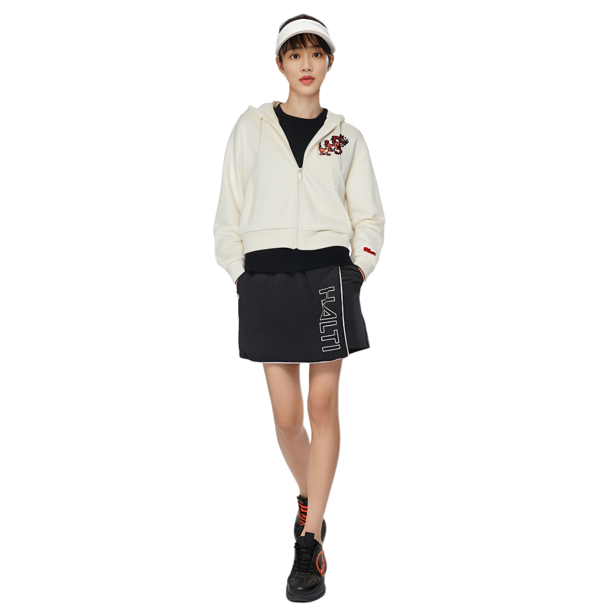 Details for (W) Lacoste農曆新年卡通連帽衫奶油白 SF3941-XFJ