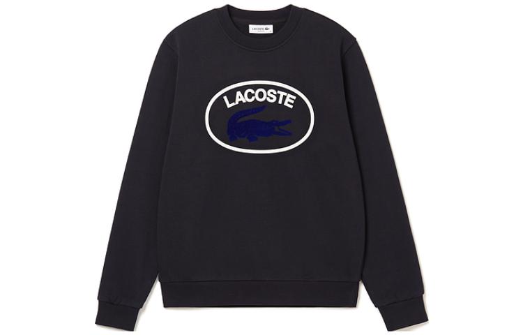 Order (Women) Lacoste Navy Crewneck Sweatshirt with Logo Print SF8922-HDE