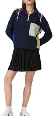 (Women) Lacoste Navy Half-Turtleneck Hooded Casual Sports Jacket BF8566-AY3 Shop (Women) Lacoste Navy Half-Turtleneck Hooded Casual Sports Jacket BF8566-AY3