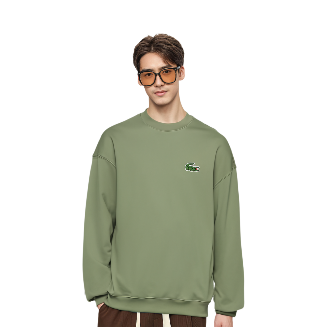 Shop (W) Lacoste 寬版圓領長袖休閒運動衫 SH2741