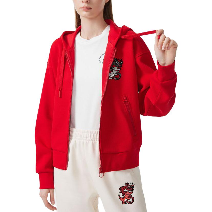 Lookbook (W) Sudadera Lacoste Roja Año Nuevo Lunar Dragón Dibujos Animados. SF3941-240