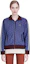 Shop (Women) Lacoste Retro Striped Colorblock Zip-Up Sweatshirt Blue SF0856-NJI