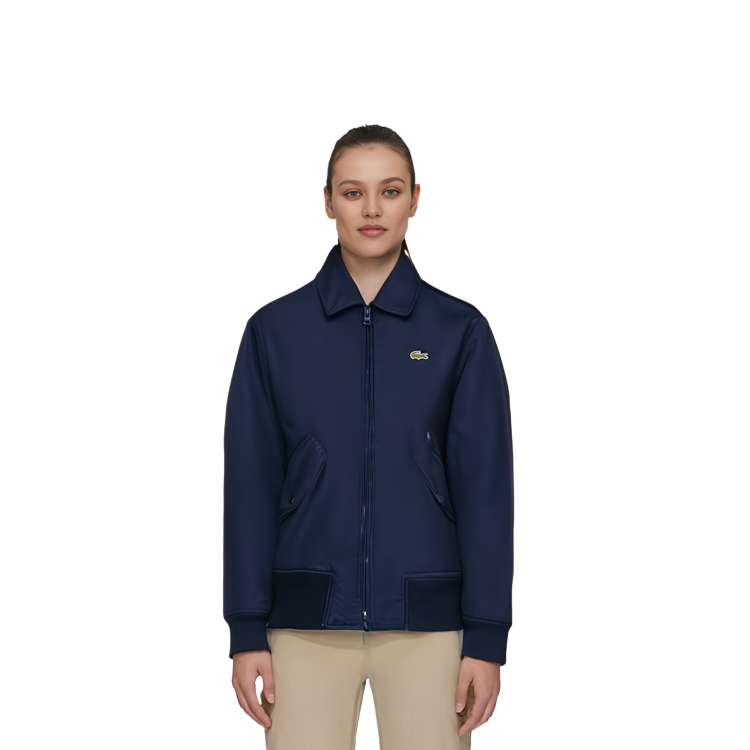 Purchase (Women) Lacoste Solid Color Zip-Up Collar Jacket BF5838-166