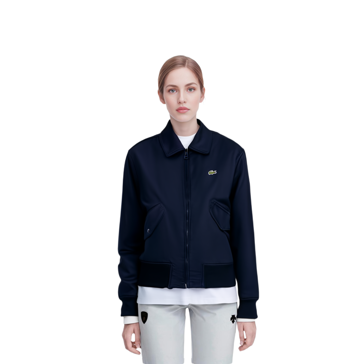 Details for (Women) Lacoste Solid Color Zip-Up Collar Jacket BF5838-166