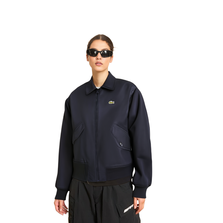 Sizing (Women) Lacoste Solid Color Zip-Up Collar Jacket BF5838-166