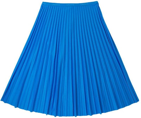 (Women) LACOSTE SS22 Blue High-Waisted Pleated Midi Skirt Relaxed Fit. JF8050-118952-PTV Buy (Women) LACOSTE SS22 Blue High-Waisted Pleated Midi Skirt Relaxed Fit. JF8050-118952-PTV