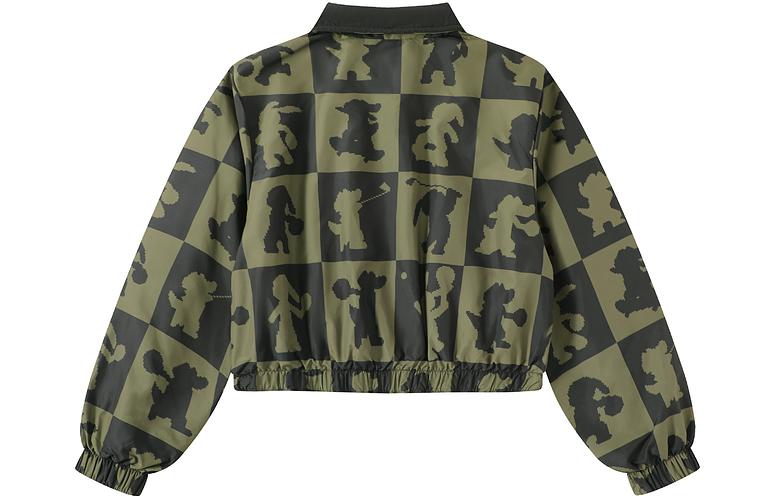 Lookbook (Women) Lacoste SS23 Green Jacket with Rabbit Print and Zipper BF7388-Y2I