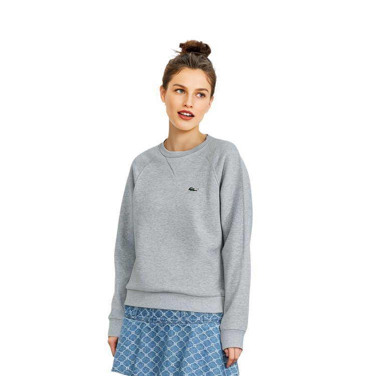 Details for (Women) Lacoste SS23 Simple Casual Pullover Crewneck Sweatshirt SF7073CCA-CCA