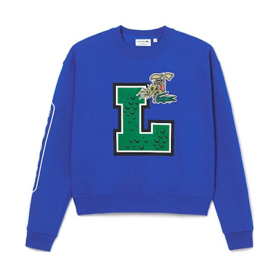 (Women) Lacoste Stylish College Letter Sweatshirt - Navy Blue SF1411-143940