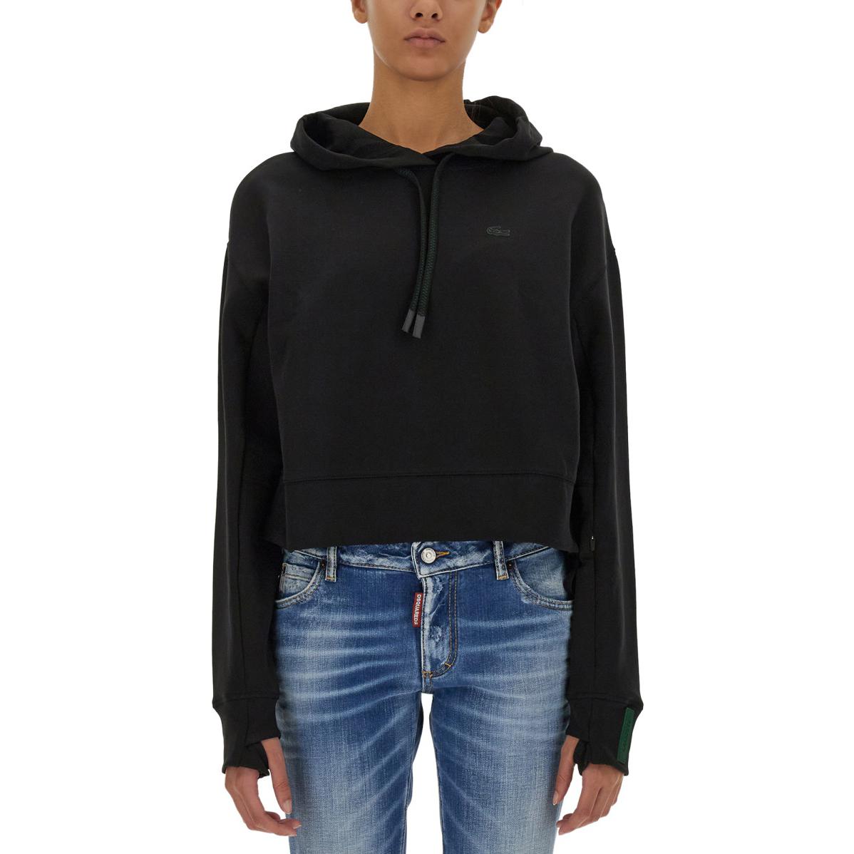 Shop (Women) Lacoste Sweatshirt Black - SS23 France Collection SF0281031