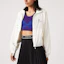 Lookbook (Women) Lacoste White Colorblock Logo Jacquard Long-Sleeve Jacket BF0029-70V