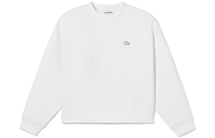 (Women) Lacoste White Vintage Loose Fit Sweatshirt SS23 France Edition SF5614-001