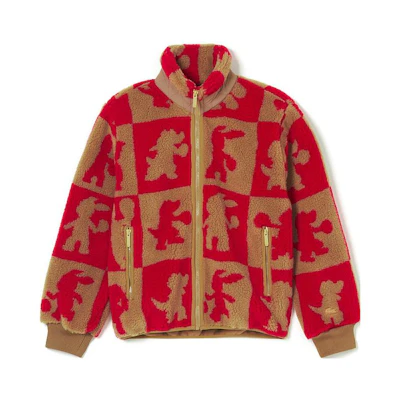 (Women) Lacoste Women’s Red SS23 Color Block Rabbit Jacquard Jacket BF7387-Y3I