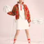 Shop (Women) Lacoste Women’s Red SS23 Color Block Rabbit Jacquard Jacket BF7387-Y3I