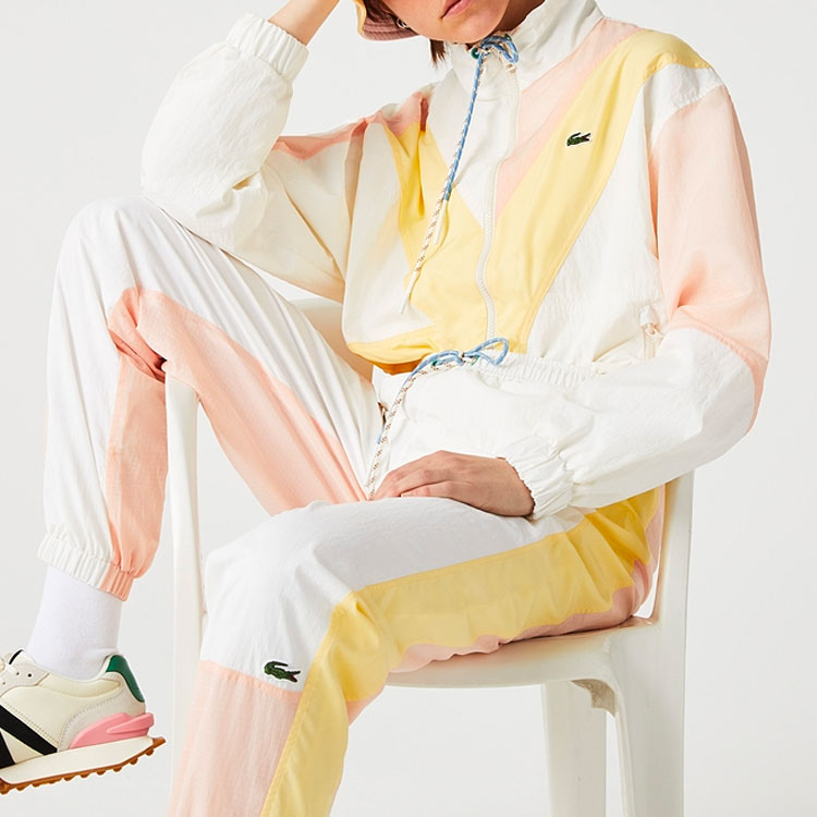 (Women) LACOSTE Women’s SS22 Colorblock Zip-Up Long Sleeve Jacket BF2501-BL6 圖 5