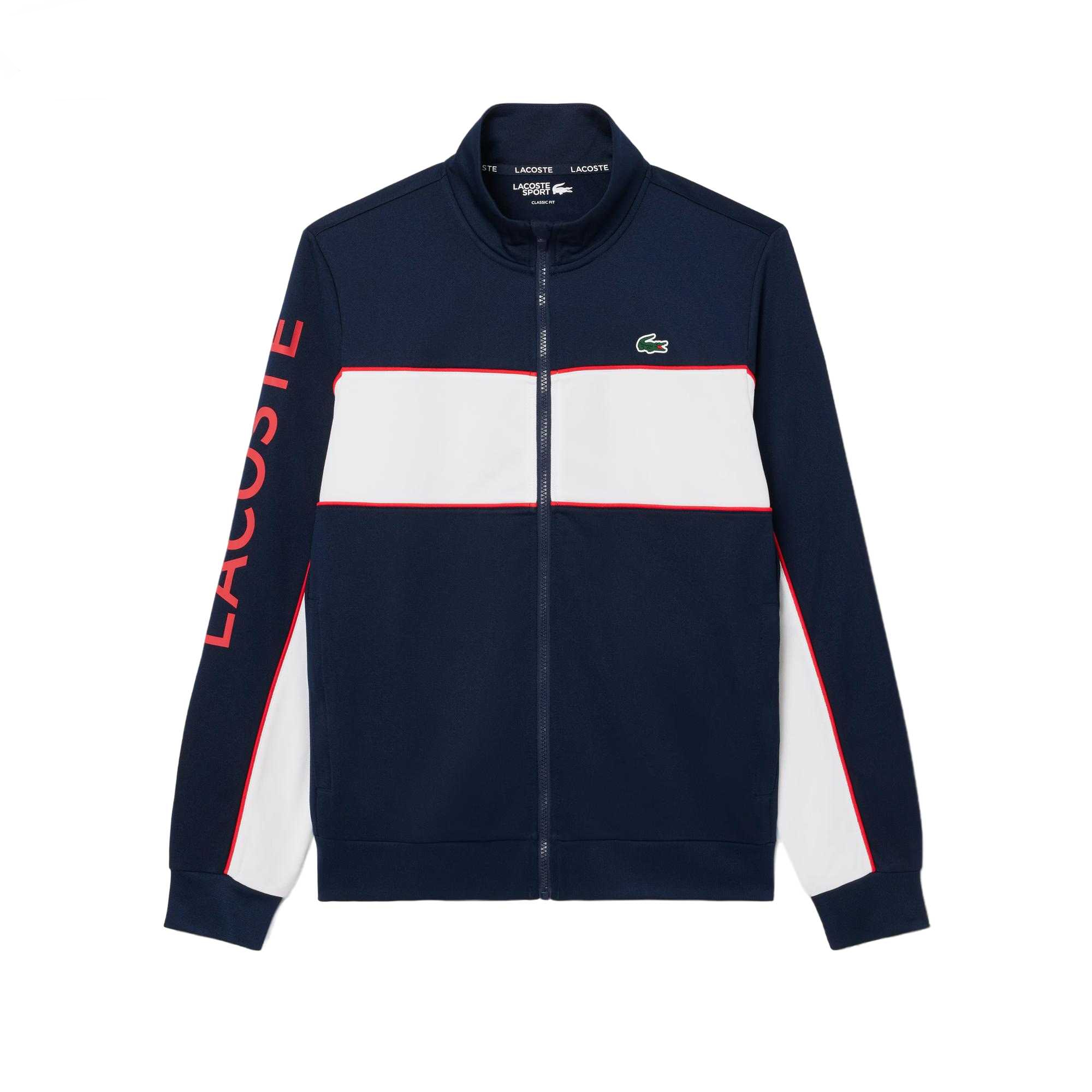 Lacoste Zipped Tennis Jacket with Breathable Long Sleeves SH8942
