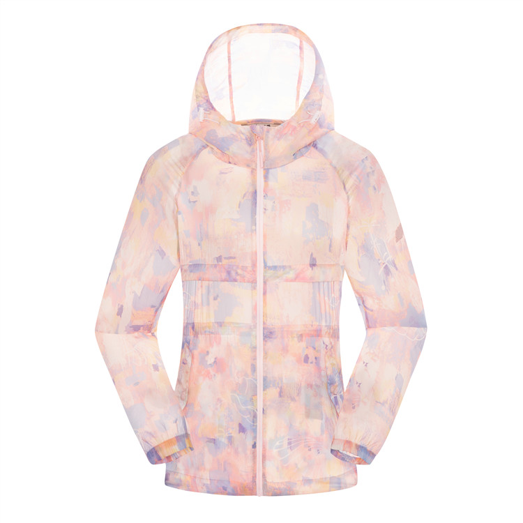 (Women) Lafuma  Lightweight Floral Print Outdoor Hooded Sports Jacket. LFJA3BP25