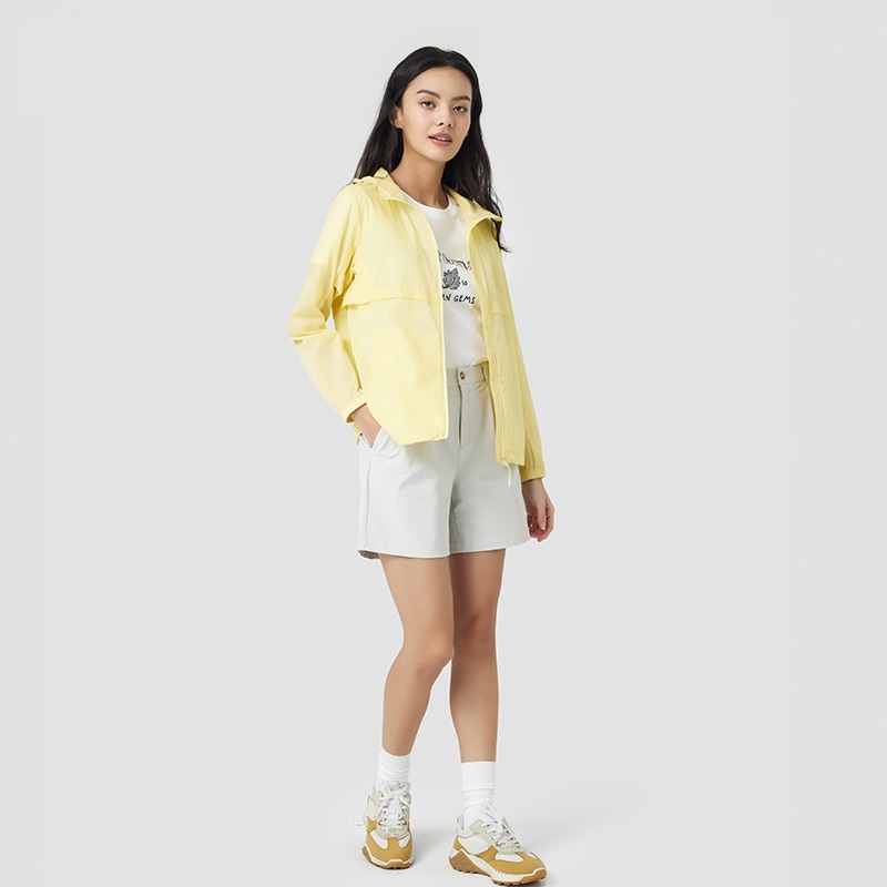 (Women) Lafuma  Lightweight UPF40+ UV Protection Hooded Jacket - Sunshine Yellow. LFJA3BP45 圖 4