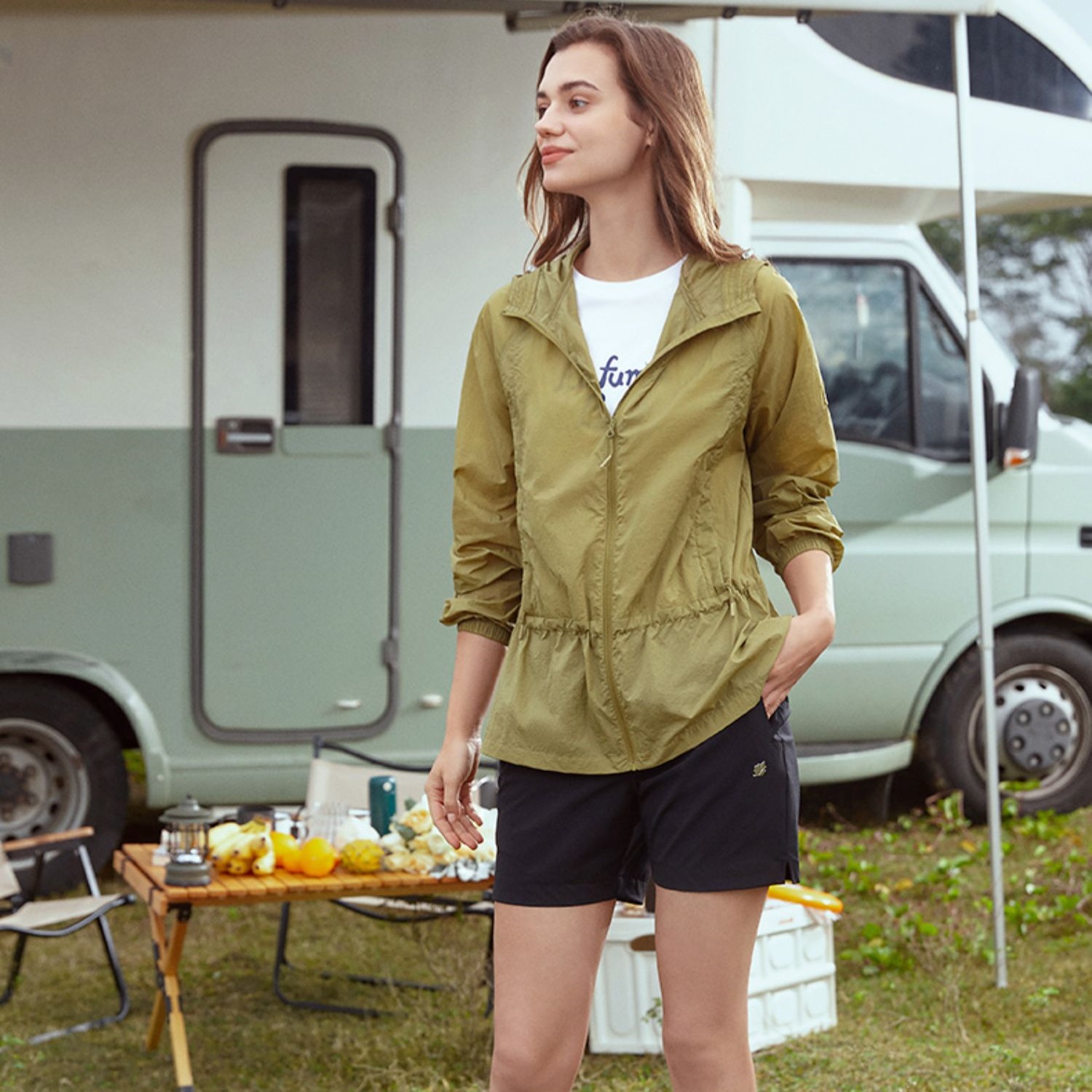 (Women) Lafuma  Lightweight UPF50+ Outdoor Hooded Jacket - UV Protection & Waterproof LFJA3BP65 圖 4