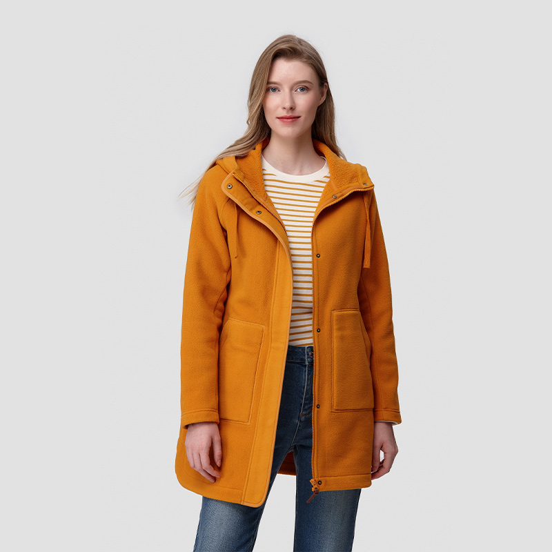 (Women) Lafuma  Mid-Length Fleece Hoodie Jacket Windproof and Warm Solid Color. LFJA2CR66 圖 4