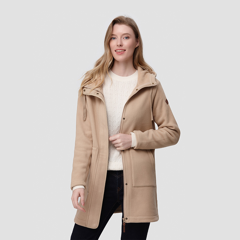 (Women) Lafuma  Mid-Length Fleece Hoodie Jacket Windproof and Warm Solid Color. LFJA2CR66 圖 7