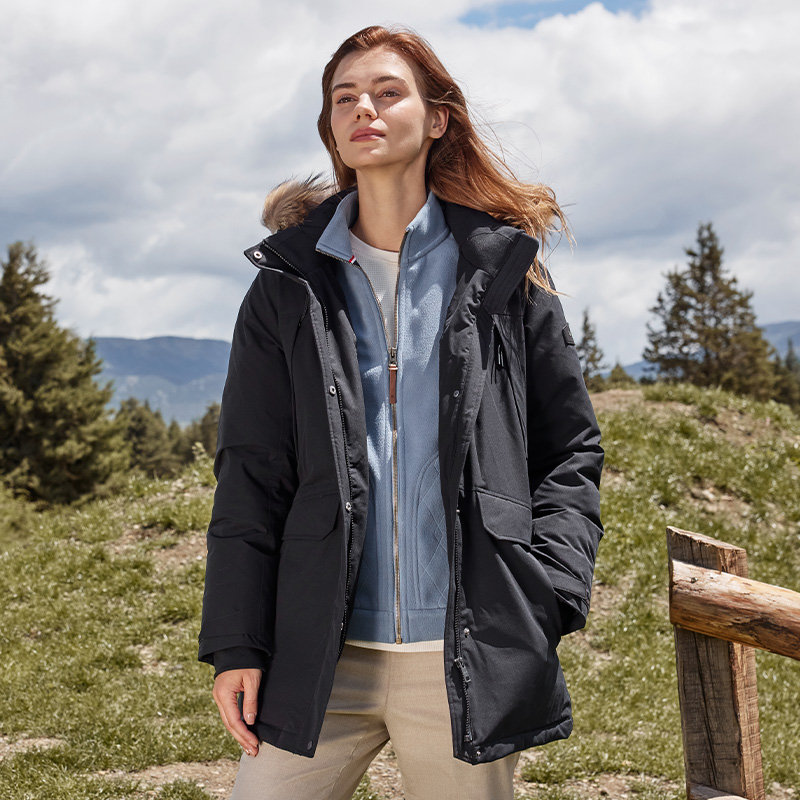 (Women) Lafuma  Mid-Length Hooded Down Parka Windproof Waterproof Thermal Coat LFJU3DH66 圖 17