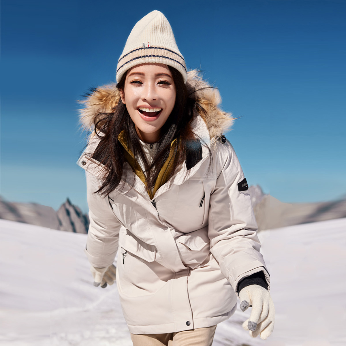 (Women) Lafuma  Mid-Length Hooded Down Parka Windproof Waterproof Thermal Coat LFJU3DH66 圖 4