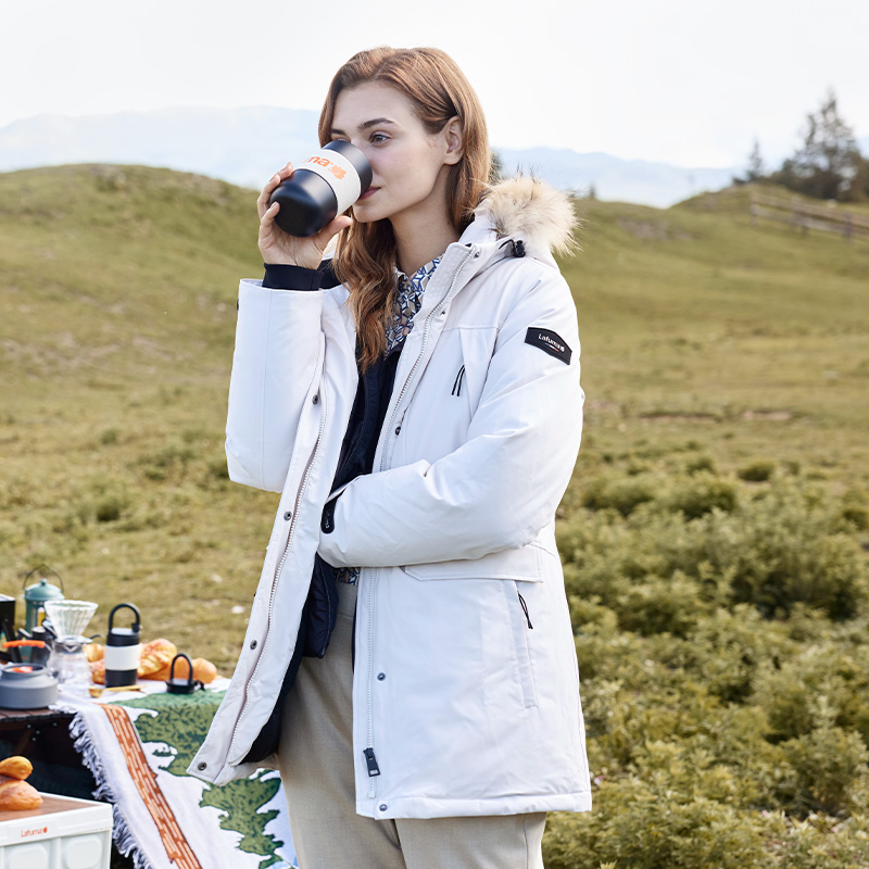 (Women) Lafuma  Mid-Length Hooded Down Parka Windproof Waterproof Thermal Coat LFJU3DH66 圖 8