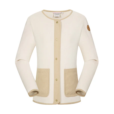 (Women) Lafuma Outdoor Warm Durable Colorblock Button Sherpa Long Sleeve Jacket LFJA4CR62