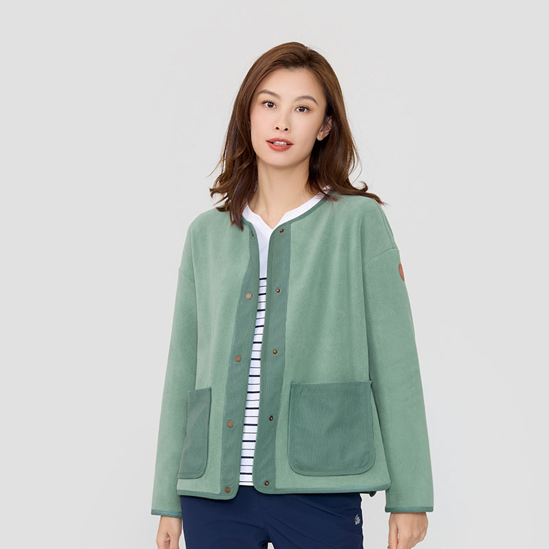 (Women) Lafuma  Outdoor Warm Durable Colorblock Button Sherpa Long Sleeve Jacket LFJA4CR62 圖 8