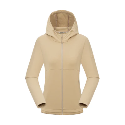(Women) Lafuma Solid Color Softshell Jacket with Hood and Zipper Design. LFJA4AT60
