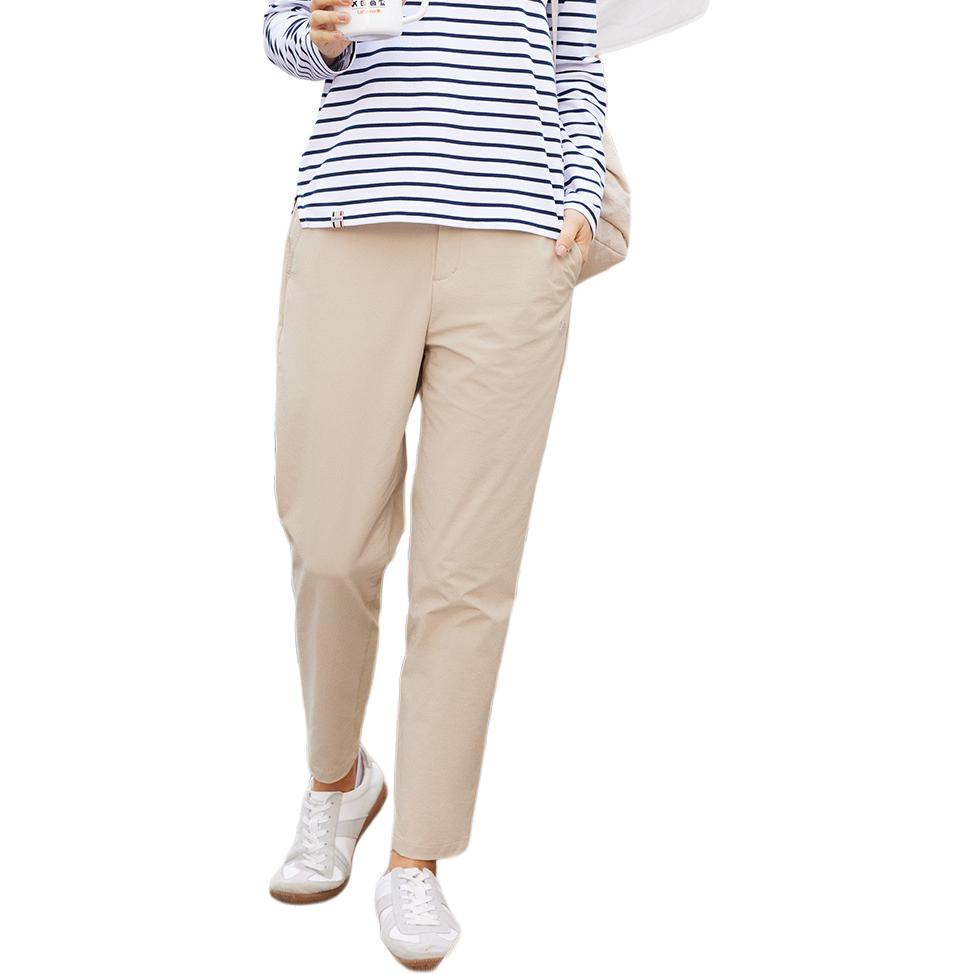 (Women) Lafuma  Solid Color Straight-Cut Cropped Casual Pants with Zipper. LFPA4AL61 圖 3