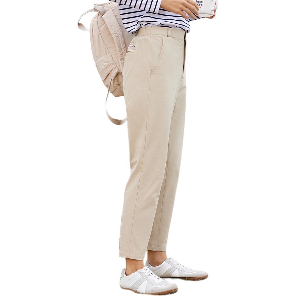 (Women) Lafuma  Solid Color Straight-Cut Cropped Casual Pants with Zipper. LFPA4AL61 圖 4