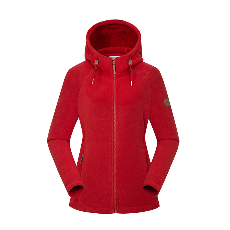(Women) Lafuma  Solid Color Thick Warm Hooded Casual Fleece Jacket. LFJA4CR64