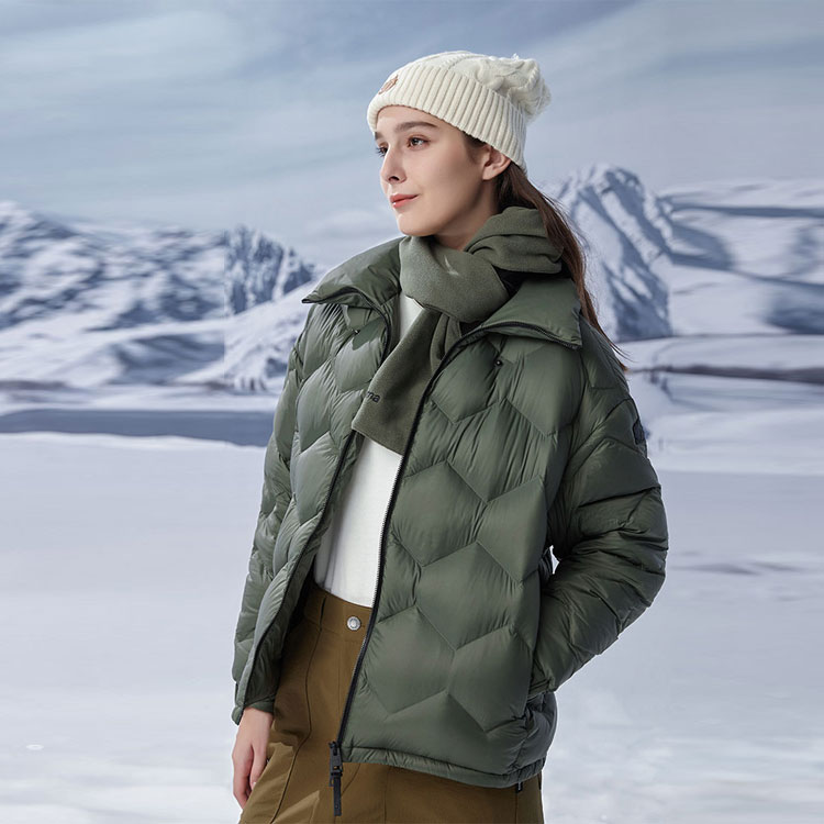 (Women) Lafuma  Solid Color Zip-Up Stand Collar Long Sleeve Down Jacket. LFJU2DH64-170903 圖 4