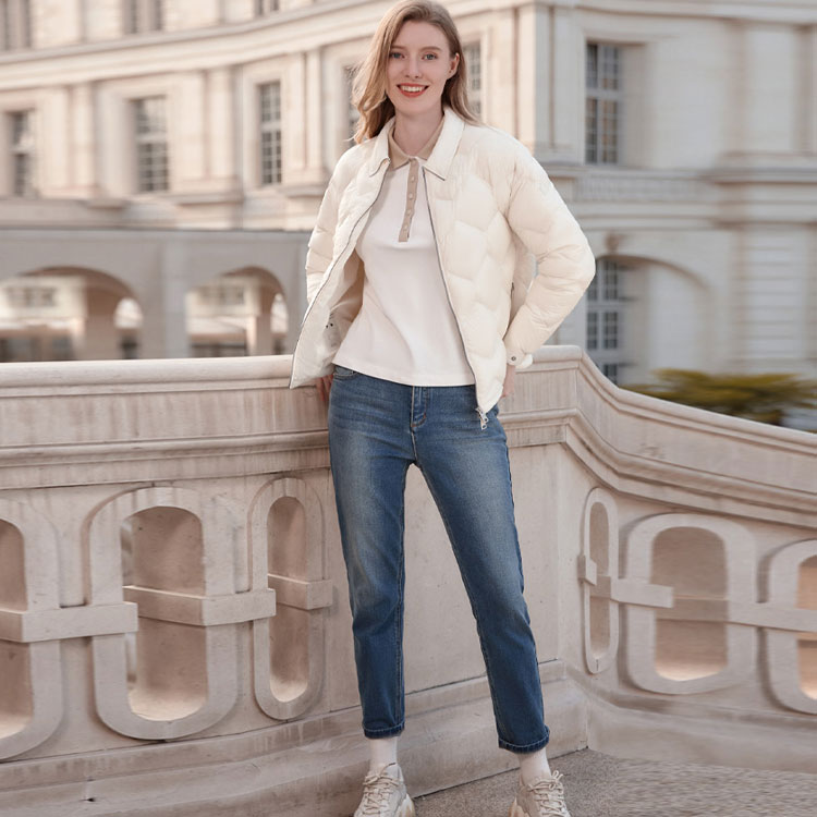 (Women) Lafuma  Solid Color Zip-Up Stand Collar Long Sleeve Down Jacket. LFJU2DH64-170903 圖 6